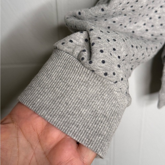 United Colors Of Benetton Gray Polka Dot Hooded Sweatshirt Girls 3XL 13Y-14Y - Picture 5 of 12